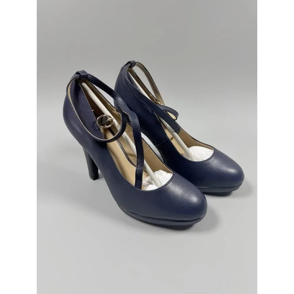 IDIFU Women’s Tracy Platform High Heel Pumps Blue/Navy Size 5.5 - Picture 3 of 7